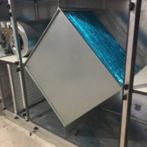 3mm 5mm Aluminum Crossflow air to air plate heat exchanger for heat recovery ventilation system